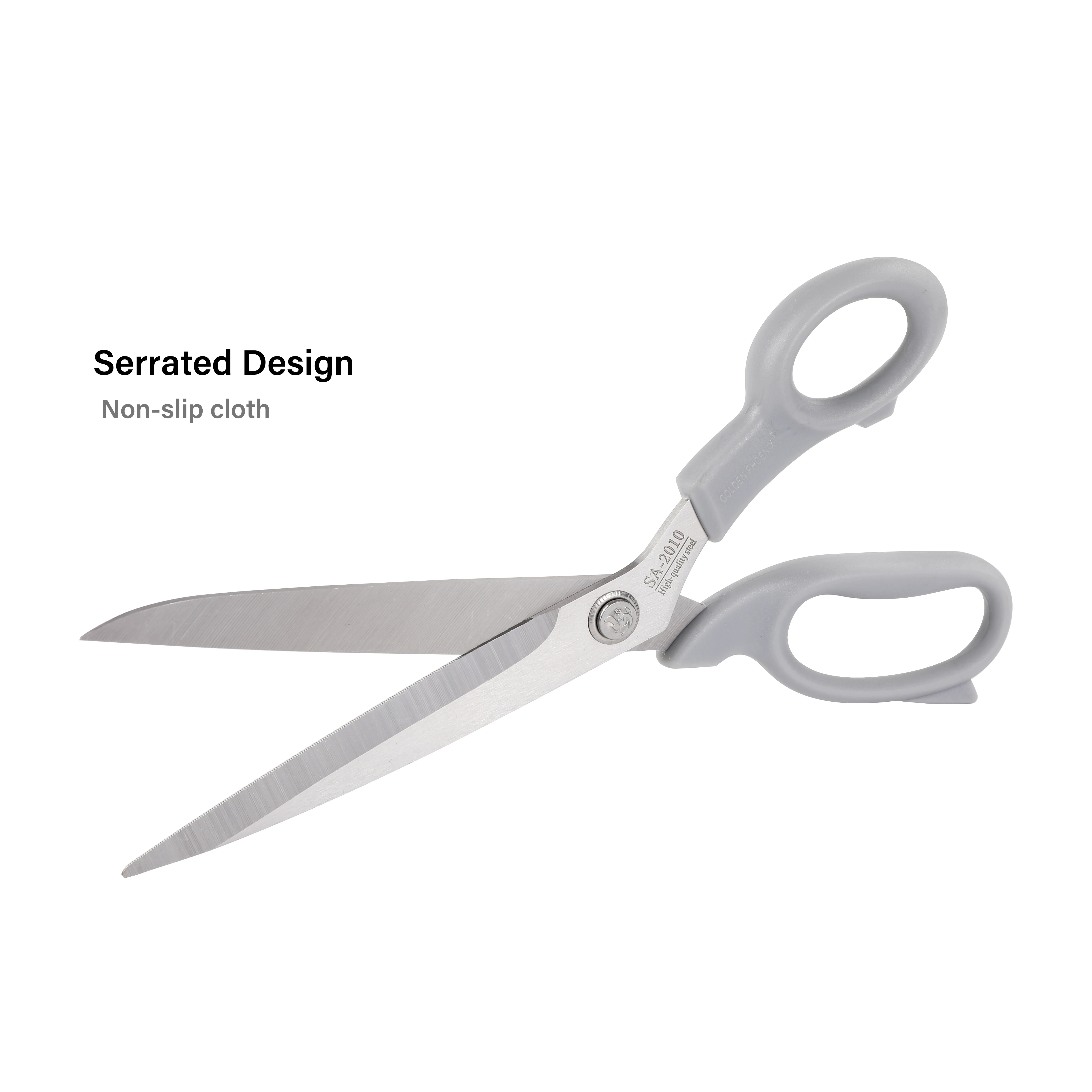 Hot Selling 10 Inch Plastic Handle Stainless Steel Cloth Fabric Household Sewing Tailor Scissors Professional