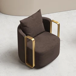 swivel chairs living room furniture Italian design leisure chair modern high quality single sofa