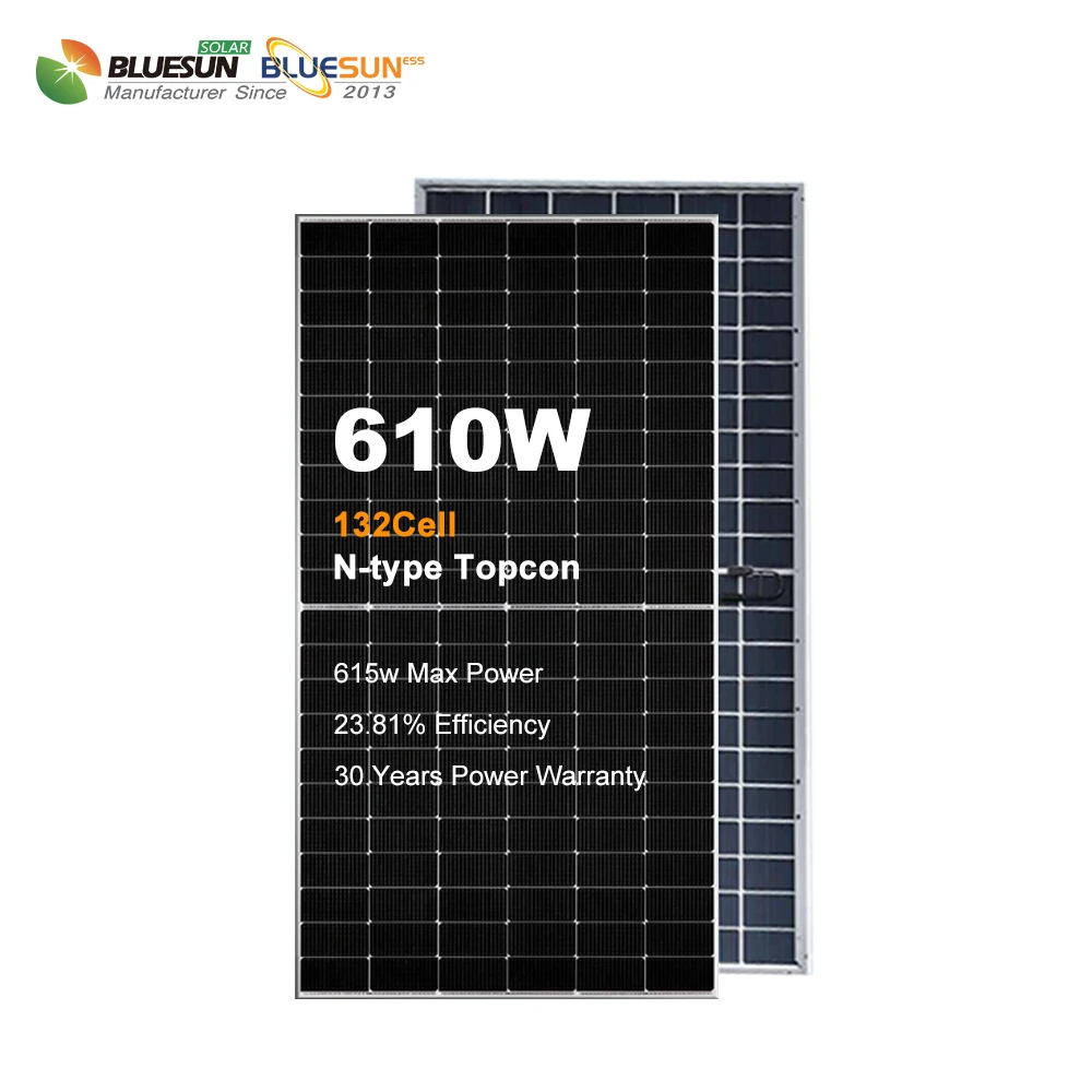 Buy High Quality Tier One Cheap 600 Watt 610 Watt Europe Rotterdam Stock Mono Bifacial Solar Panels Price List