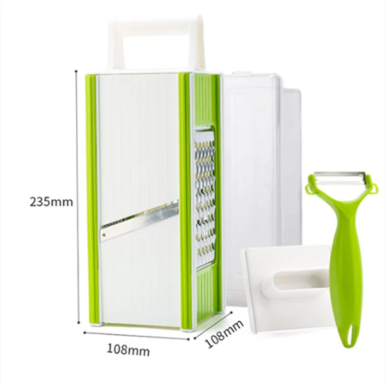2023 Hot Sale 5 In 1 Kitchen Gadgets Plastic Multifunctional Onion Potato Fruit Vegetable Slicer Cutter Chopper Grater