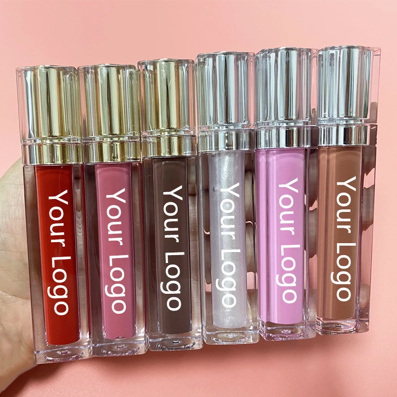 Оптовая продажа, блеск для губ с долговечной фирменной торговой маркой, сделайте свой собственный индивидуальный глянцевый нюдовый блеск для губ, поставщик, матовый блеск для губ для веганов