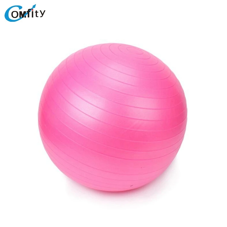 Custom Logo Anti Slip Pilates PVC Gym Ball Eco-Friendly 45cm Yoga Ball Straw Improves Balance Exercise Fitness Ball