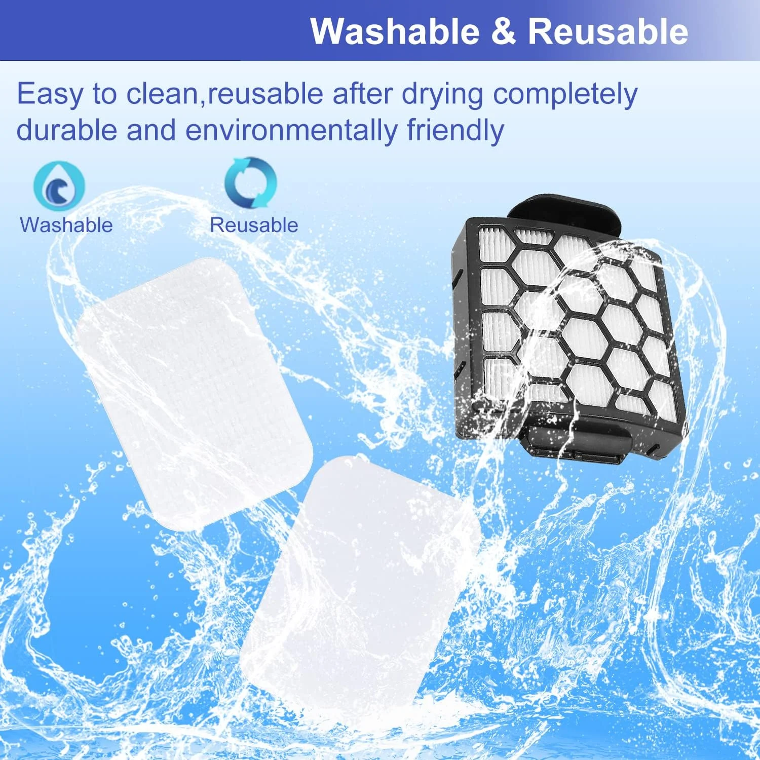 Shark Navigator Zero-M Self-Cleaning Upright Vacuum Cleaner Filter Replacement Dusting Brush Pet Pro ZU60/62/NV150/151/251/255