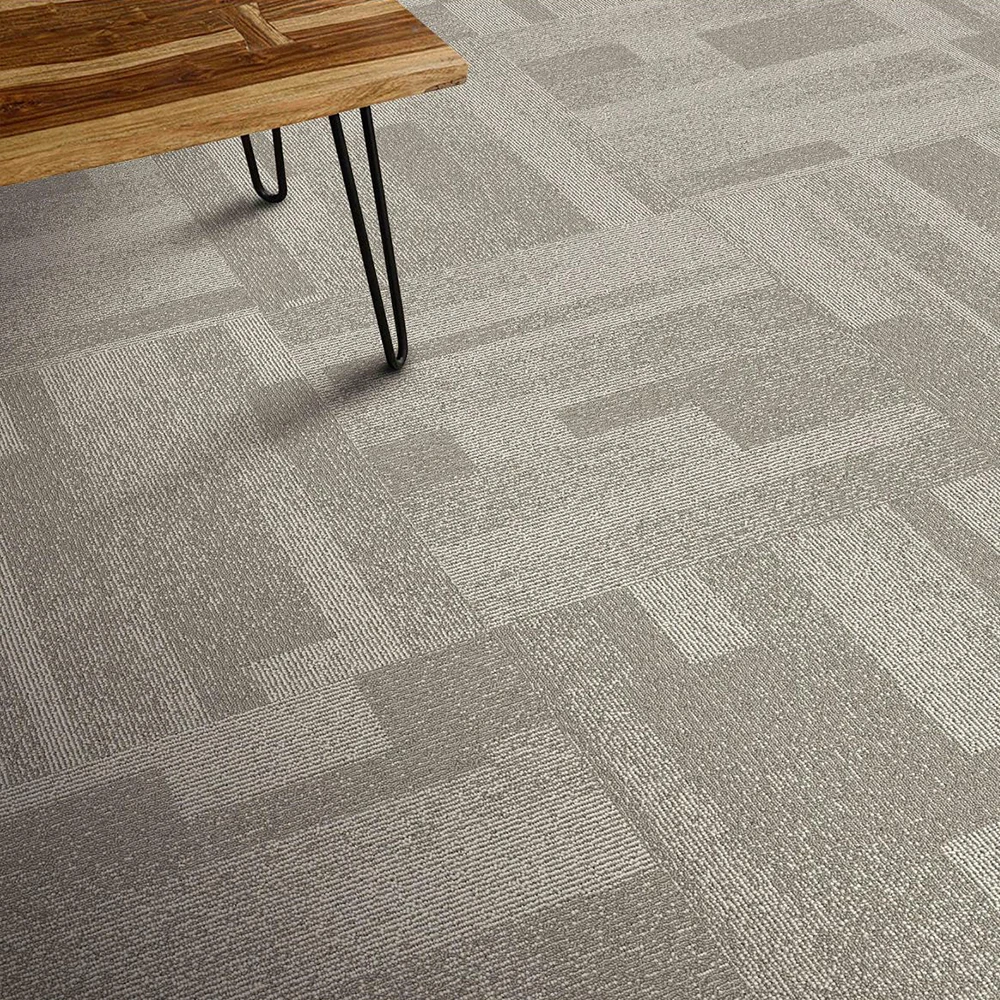 High Quality Modern Wrinkle Polypropylene Acoustic Floor Carpet tiles Fabric Tufting pvc back Carpet Squares Tiles
