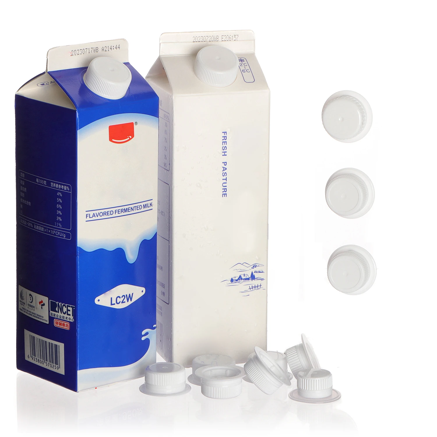 Beverage Packaging Juice Milk Helicap Gable Top Carton Beverage Aseptic Brick Carton