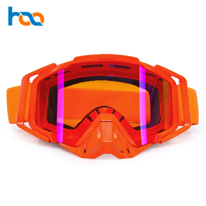 
Guangzhou Manufacturer Custom Non-Slip Straps Anti Fog Racing Dirt Bike Motocross Goggles 