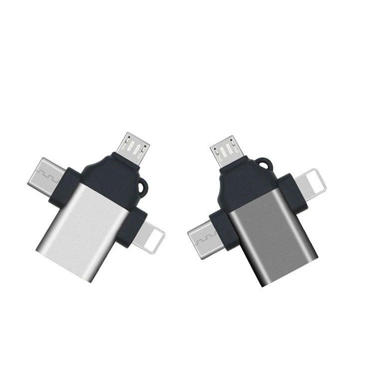 
3 in 1 OTG adapter iOS mobile phone Type C micro USB to USB 3.0 converter Android data transfer adapter type c otg connector 