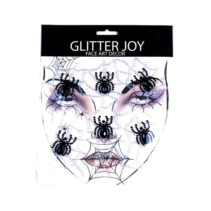 Diamond Jewelry Rhinestone Crystal Halloween Body Adhesive Rhinestone Crystal Stickers Face