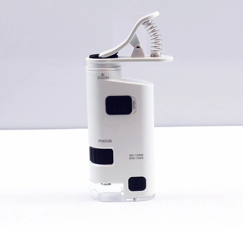 80x-120x mobile phone special high power microscope zoom handheld microscope