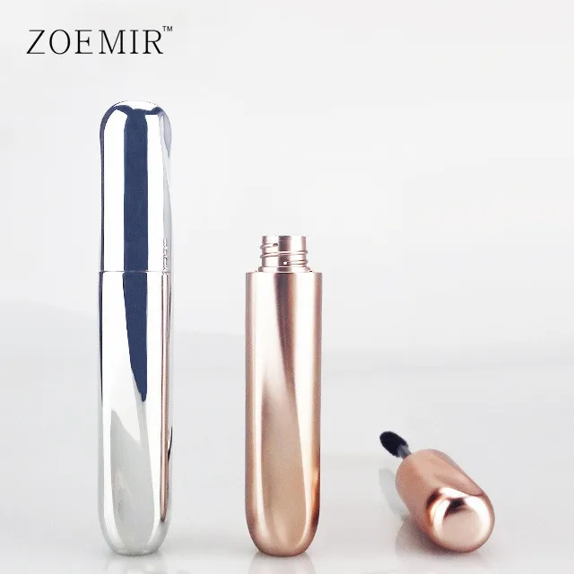 Customized color mascara wands tube travel portable silver gold unique design best seller eyelashes serum bottle packaging