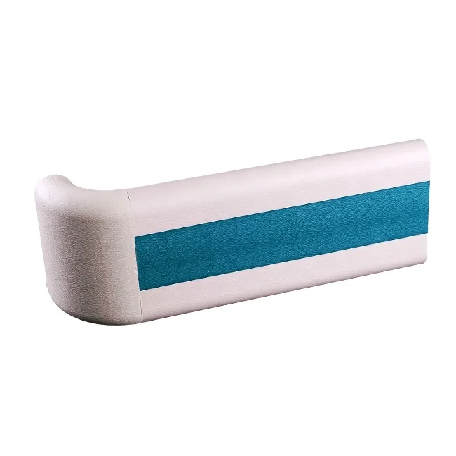 Hospital kindergarten nursing home wall installation protective plastic hand grips  Corridor handrail