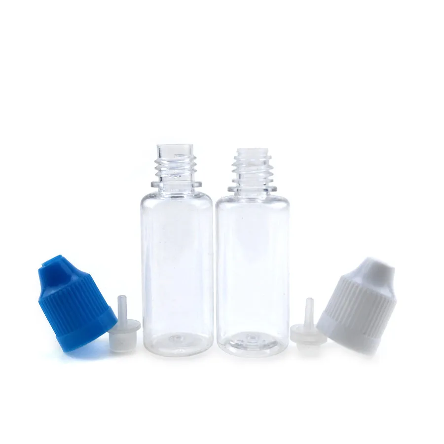 Wholesale 15ml PET Soft Extrusion Transparent Plastic Serum Drop Bottle  Round Drops Bottles For Eye Liquids