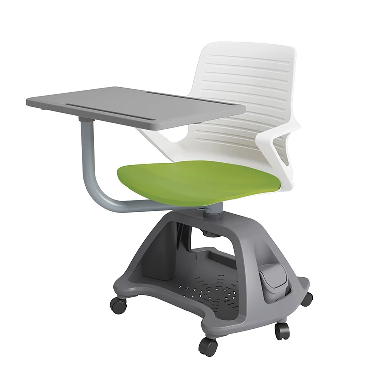
Classroom Student Study Training Chair With Writing Pad Tablet Arm Node Chair 