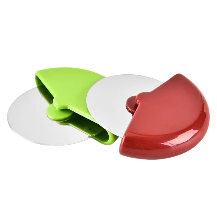 Wholesale Round Pizza Cutter Handheld Pizza Cutter Wheel Pizza Slicer Premium Stainless Steel Blade With Protective Blade Guard