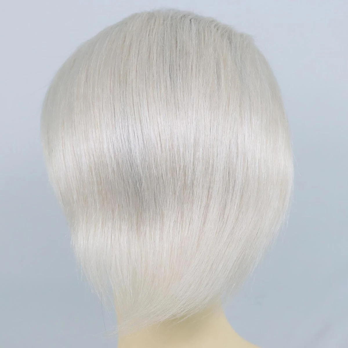 Mens Hair Replacement System 1B Off Black Roots Ombre #60 Platinum Blonde Color Thin Skin French Lace Toupee For Men Human Hair