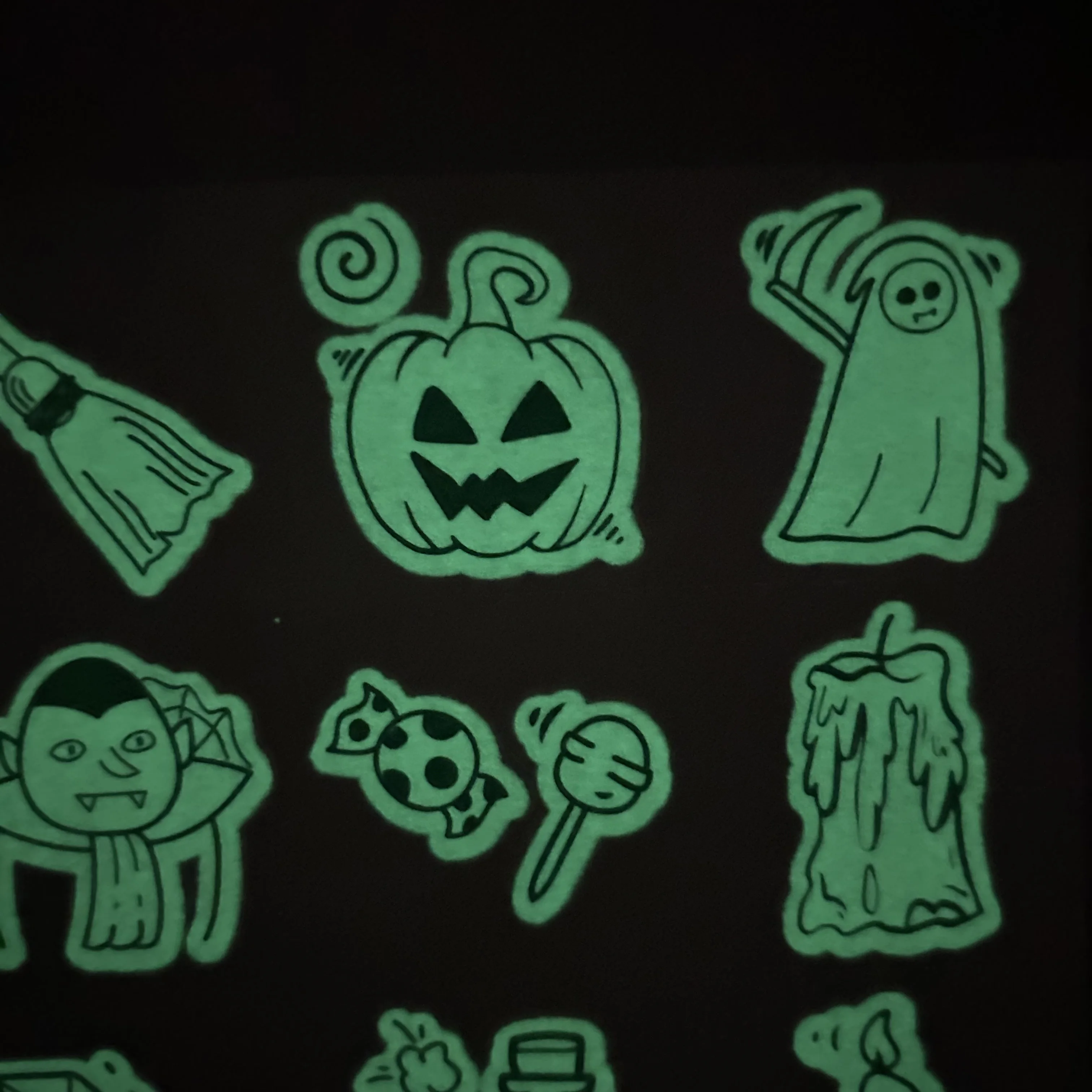 Custom design non-toxic glow in the dark tattoo sticker for kids waterproof Hot sale Halloween sets temporary tattoo stickers