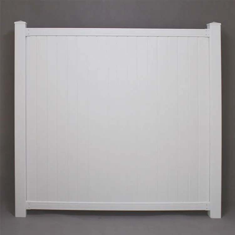 6X8 Ft White Color Plastic Pvc/Vinyl Cheap Panel Privacy Fence Panels For Sale