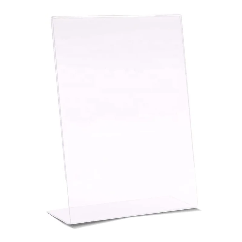 
Factory direct sales acrylic photo frame slanted standing holder for home decor 
