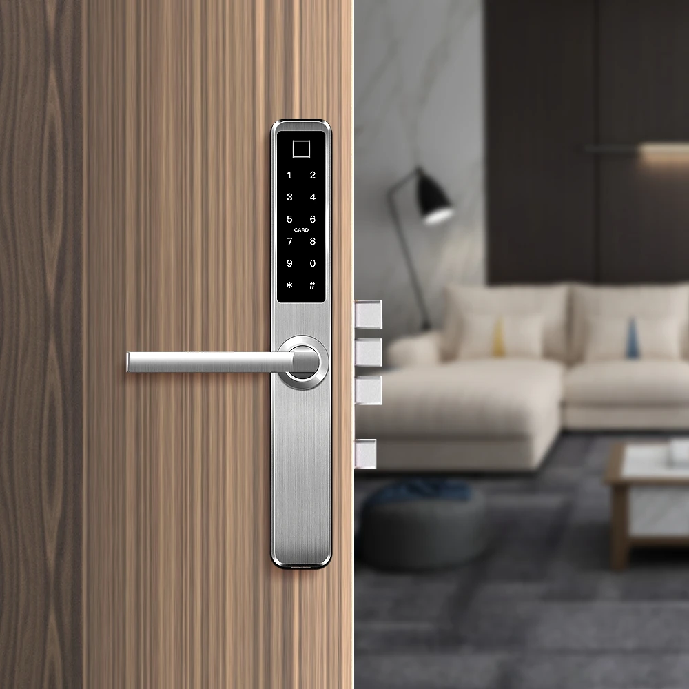 
Hot sell in Malaysia double-side fingerprint smart door lock TT digital door lock smart app Electronic door lock 