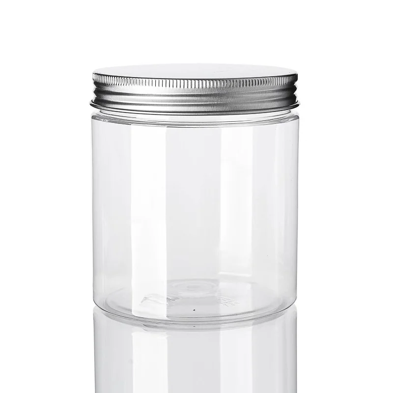 Free Sample 50g 60g 100g 120g 150g 200g Empty Plastic Jar with Aluminum Lid