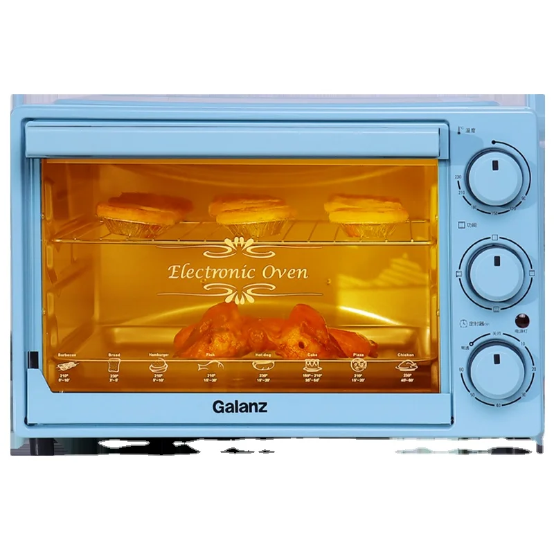 Versatile 32L high capacity oven  upper and lower tubes independently control temperature