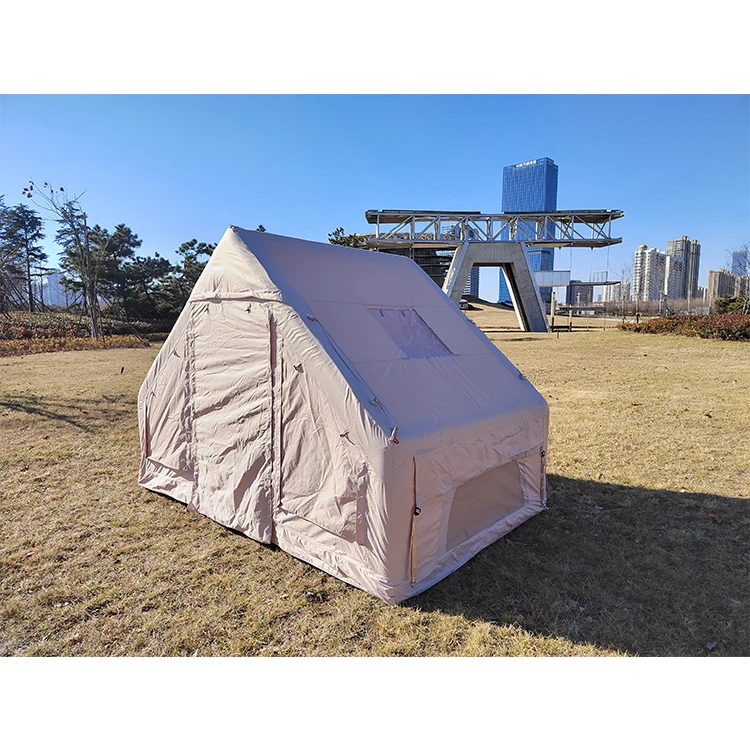 Large Inflatable Party Tent Glamping 6 Person Portable Inflatable Beach Tent With Windows For Outdoor Camping