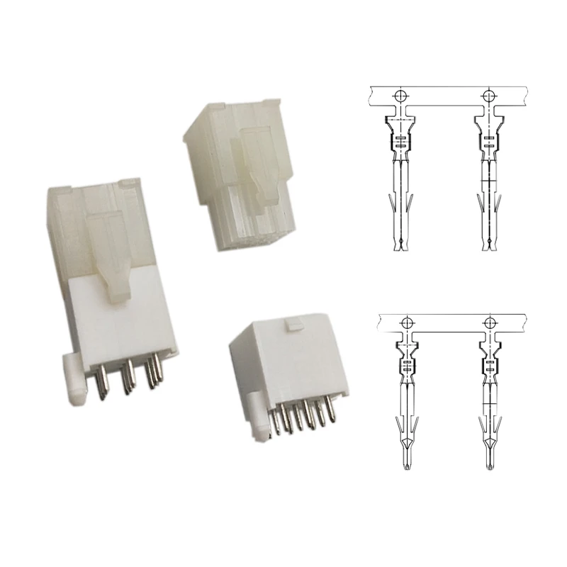 
4.14mm TE 172328/172329 Connector Kit of 1/2//5/7/9/10/12 Pin Header Male Female Plug Housing Crimp Terminal Connector 
