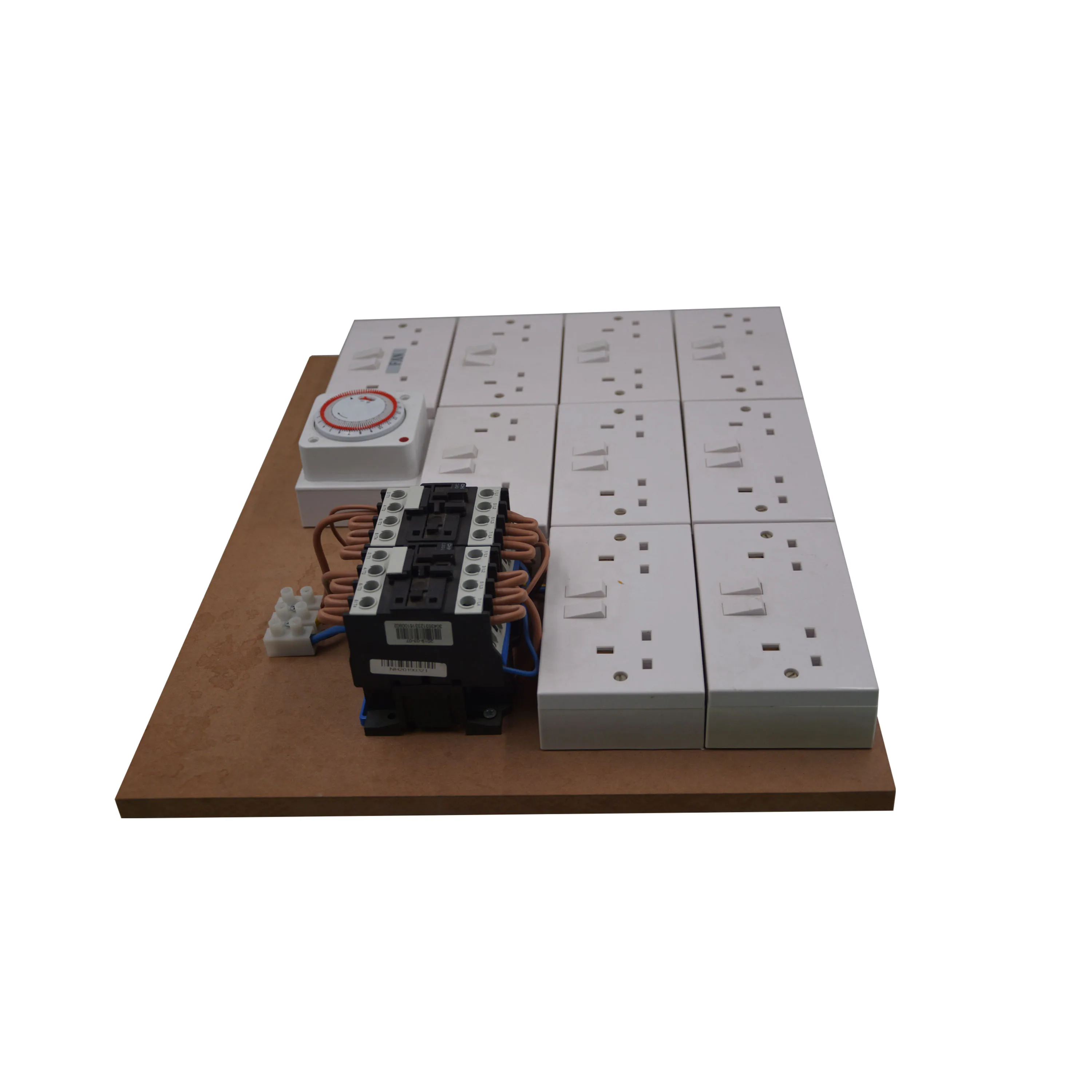 Professional Supplier in Hydroponics 12way/16way Timer Board Contactor Board Grow Light UK Socket