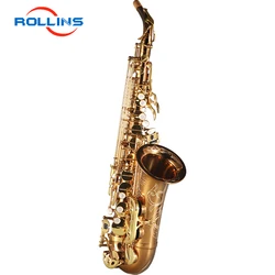 Популярные класс классический структура золотой лак RSA-X3-II альт-саксофон