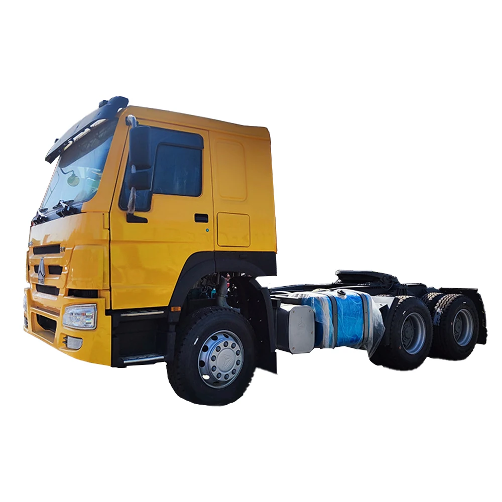 Used 371 HP Sino Howo Trailer Tractor Truck Head With New Engine