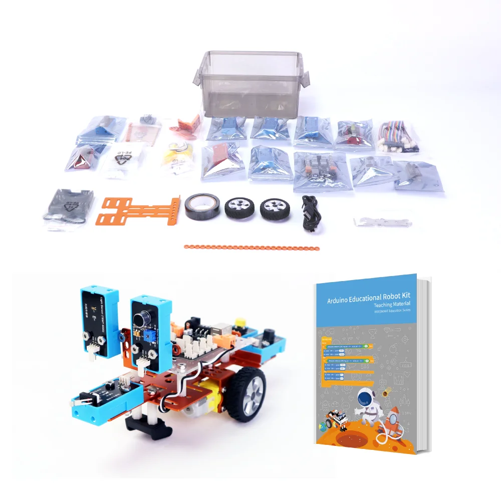 Мини-робот Arduino игрушечный автомобиль умный робототехники набор для школы детский Интеллектуальный робот «сделай сам» игрушки