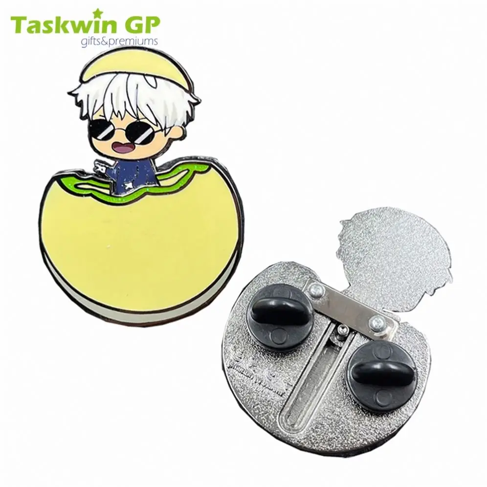 Taskwingifts dropshipping custom logo metal lapel pin badge transparent large lot open moving anime uv hard enamel pins