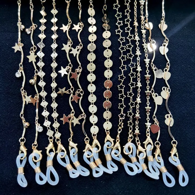Wholesale gold sunglasses chain multi-style fashion chain glasses strap