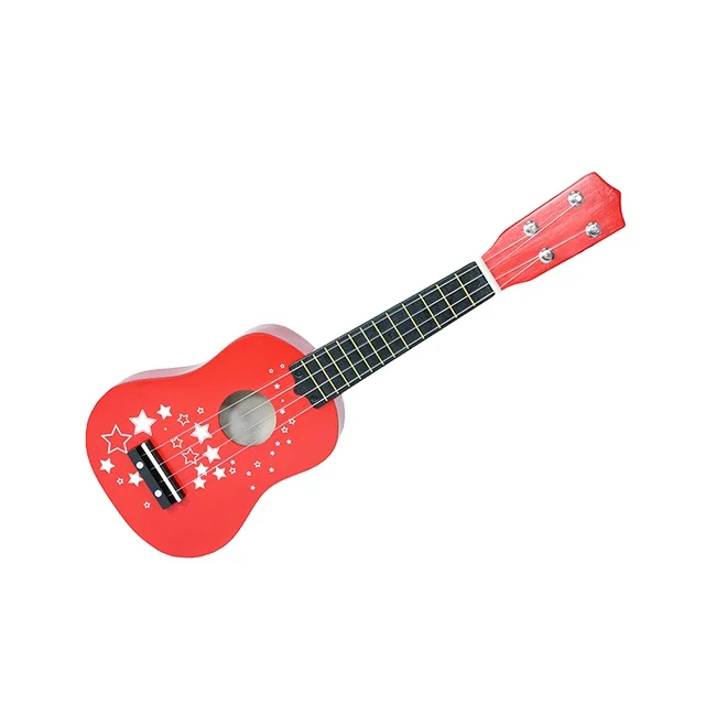 Wooden Toy Cheap Price Wholesale Ukulele 21 Inch Ukulele Kit Guitar ECO Wood Toys for Kids Unisex Educational Toy 3 Ages+ 1000