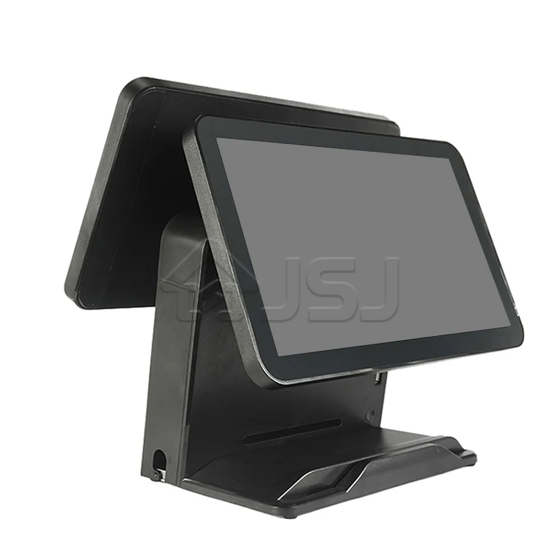 JSJ62K Dual Screen Touch Cash Register All In One Touch Windows Android Pos System Billing Machine For Supermarket Restaurant