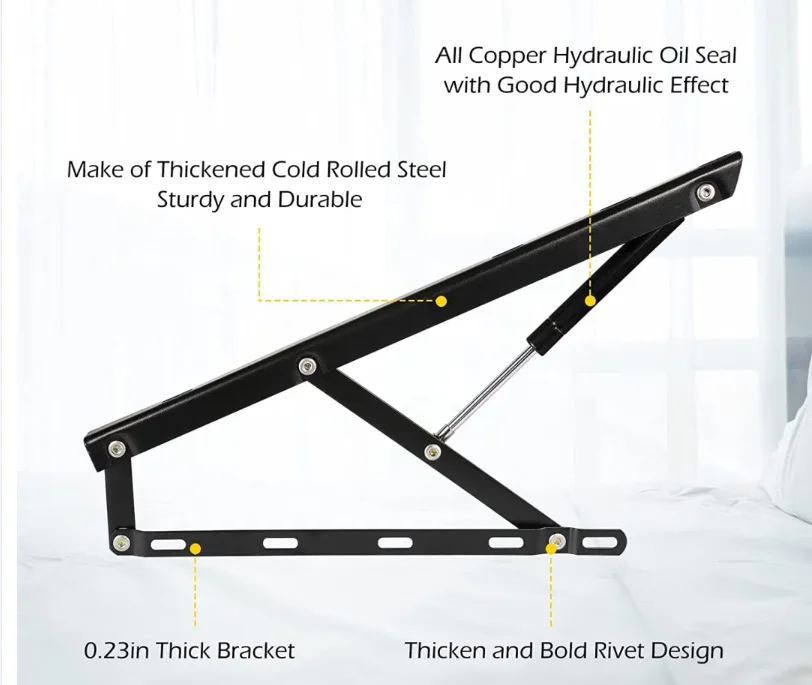 Factory Price E-Shining Hydraulic Gas spring Flap Stay Hinge Folding Wall Bed Mechanism