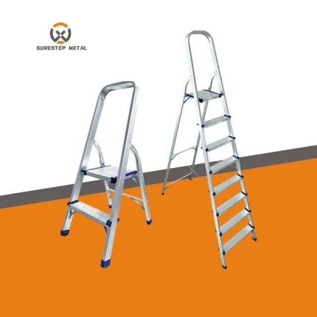 Cheap High Quality Factory lightweight household step aluminum ladder kitchen step ladder