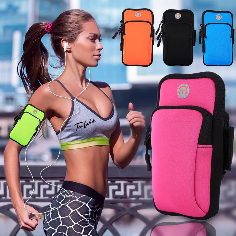 High Quality Arm Bag Cases Sport Portable Artifice Sport Arm Bag Cover Protective Mobile Phone Armbands