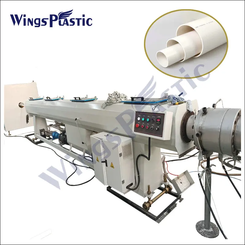 Wings Plastic High Quality Plastic Pvc Upvc Pipe Electrical Hose Machine Extruder Extrusion Making Machine Production Line