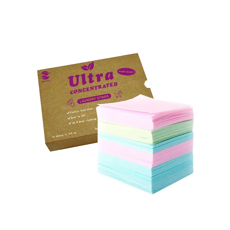 Factory Direct Sale Type Eco Friendly Laundry Detergent Sheets Laundry Soap Sheets laundry detergent eco sheets Made In China