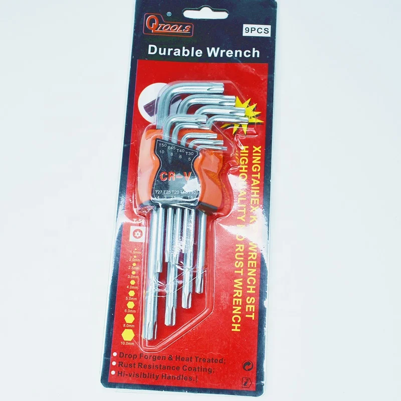 9шт Шестигранный короткая голова allen шестигранный ключ шестигранные Набор торцевых головок