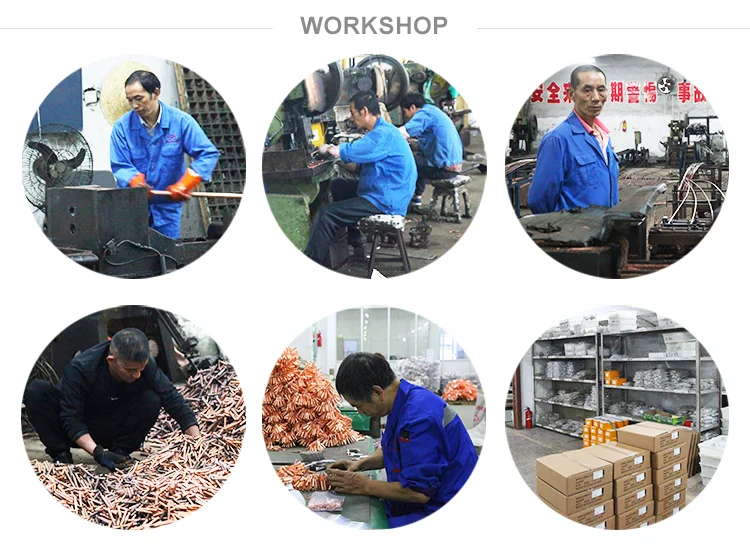 Auto Electrical Connecting 600v to 35 KV AWG Battery Tubular Cable Lug with Bell-end / Purple Copper Ring Terminal Lug