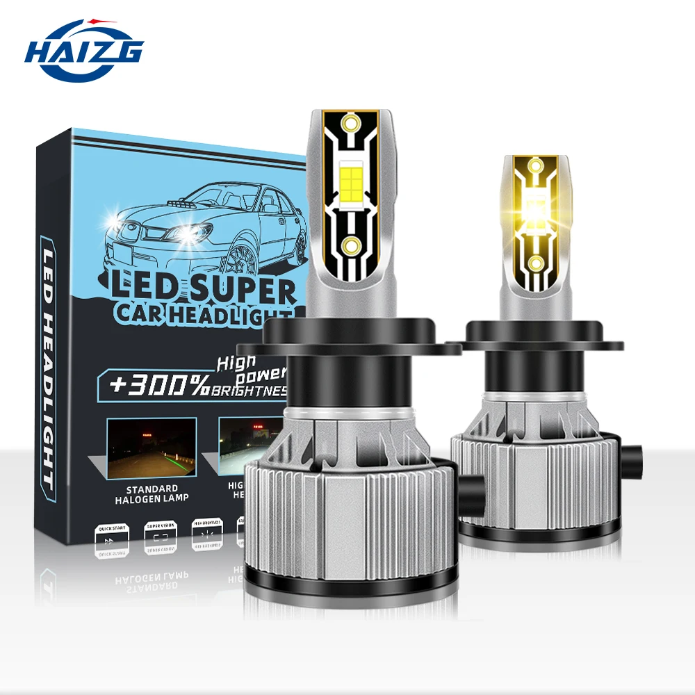 HAIZG other auto accessories s9 led headlights chip 3570 h7 h11 h4 car led lights
