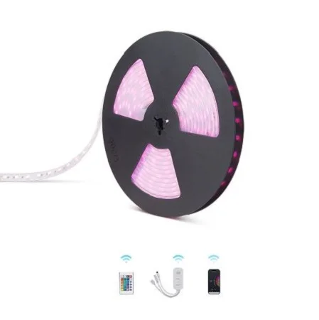 E-commerce Hot Sale LED Kit Intelligent App Control Google Home Alexa 5M 10M 15M 20M Smart WIFI 5050 RGB LED Strip Lights