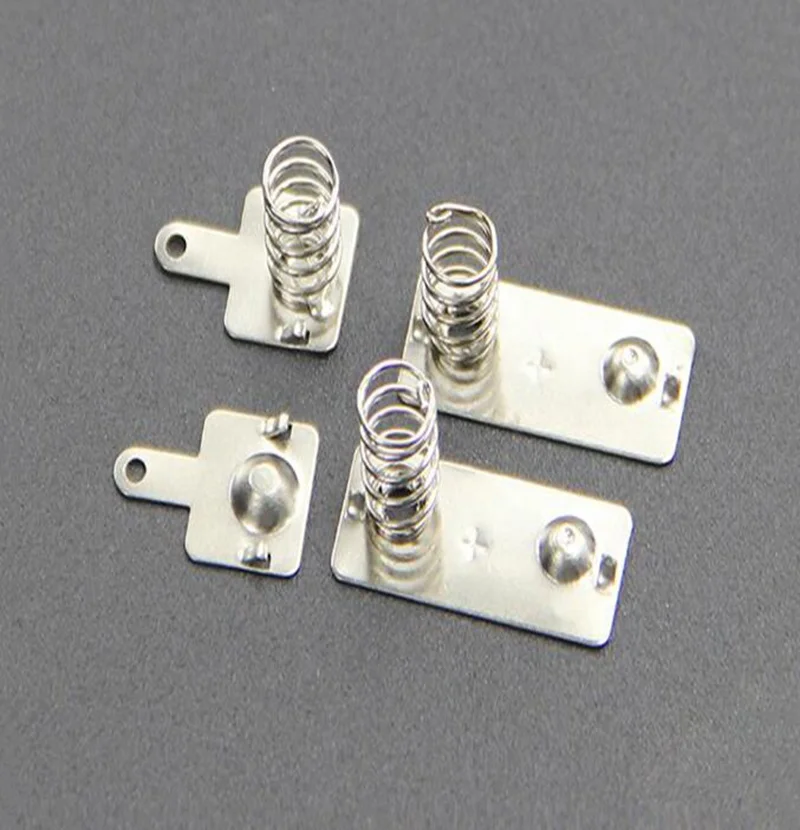 Positive and negative brass metal spring contact for AAA Battery Cassette 4pcs/set