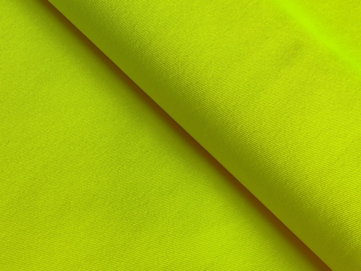 Fluorescent yellow 75D semi-dull mechanical elastic four-sided composite polar fleece