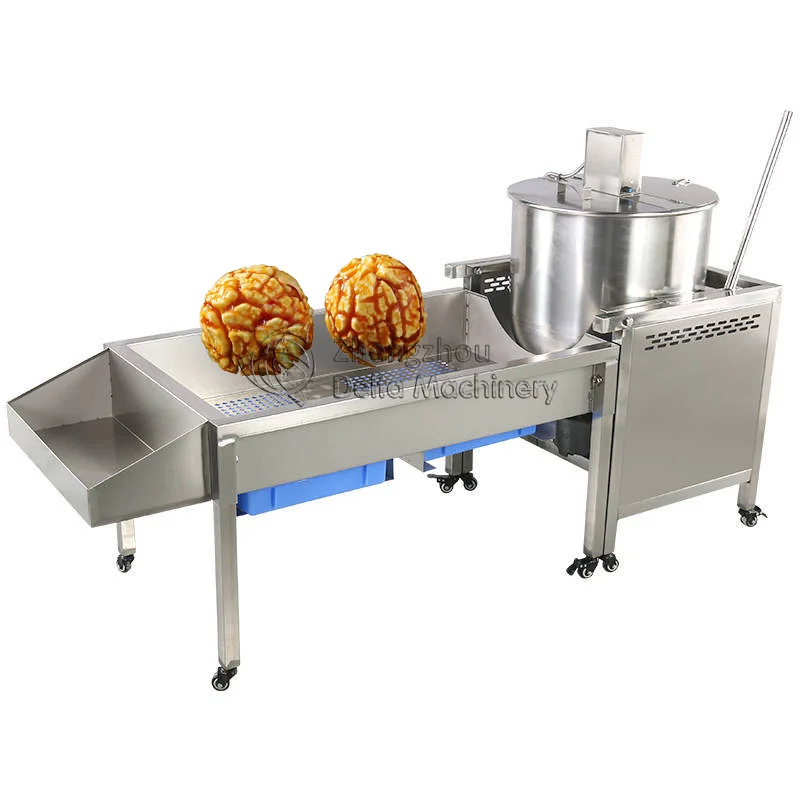 Commercial kettle corn machine gas caramel maquina popcorn machine