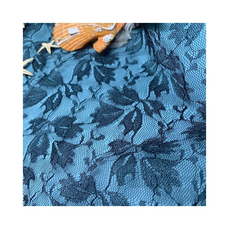 100% Nylon Clothing Embroidery Underwear Net Fabric Lace Cheap Curtains In Net