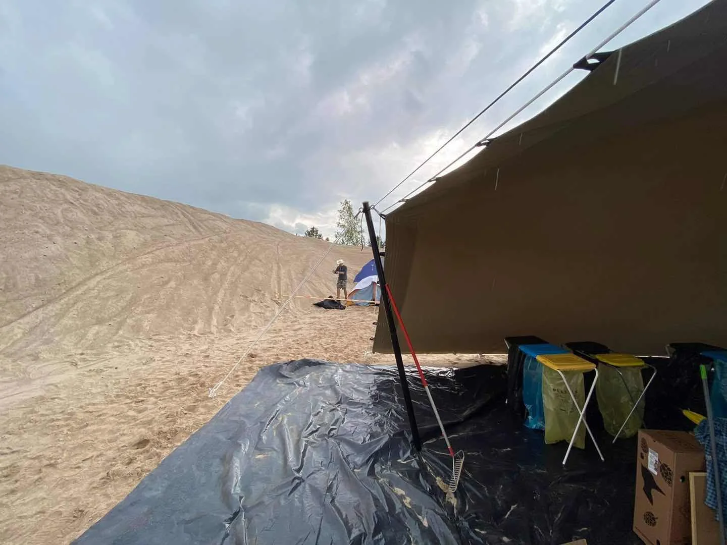 stretch tent fabric waterproof with pvc coated