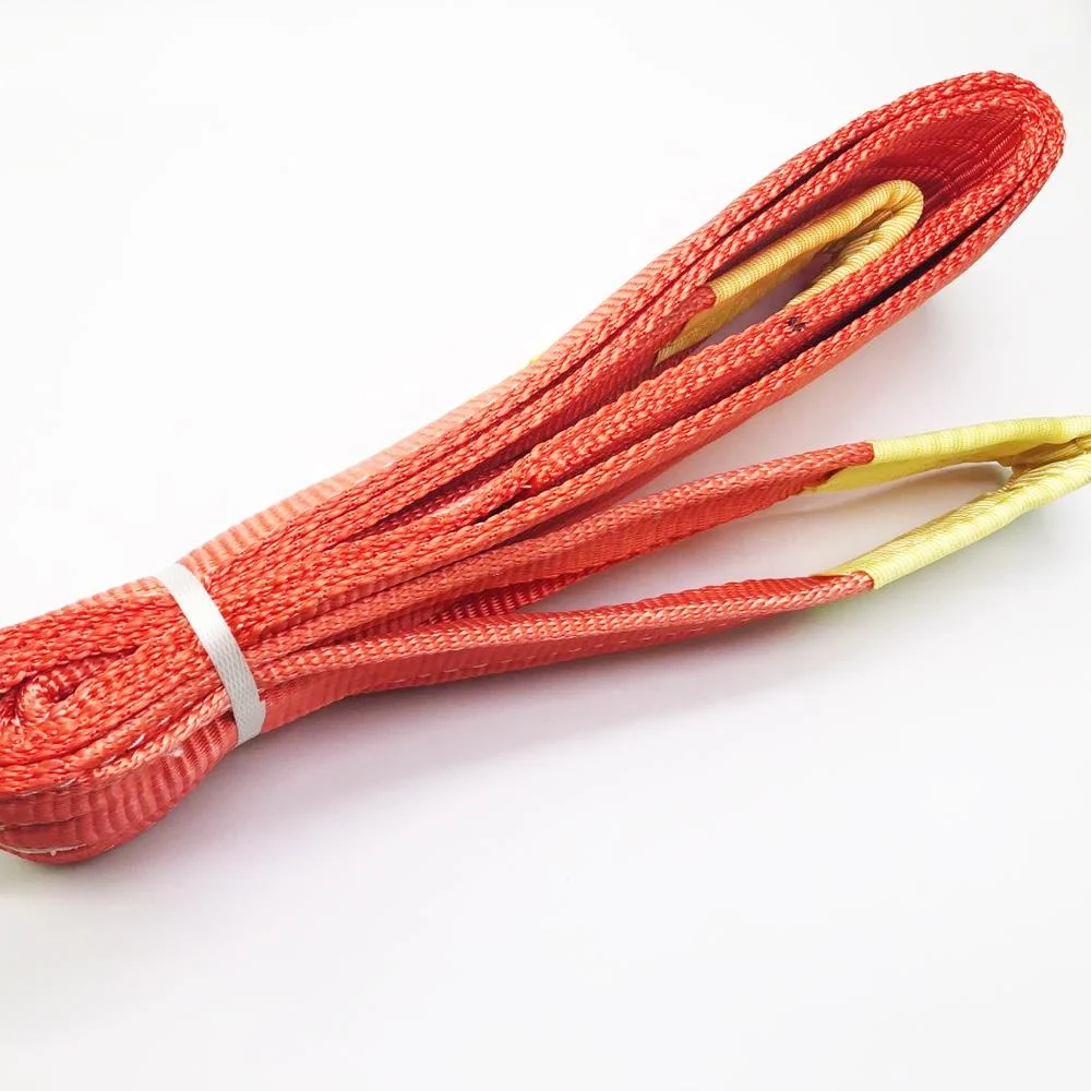 5Ton  100% polyester lifting flat webbing sling